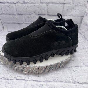 Vintage Salomon Contragrip GX Snow Moc Shoes RARE Black Suede Y2K Mens 10